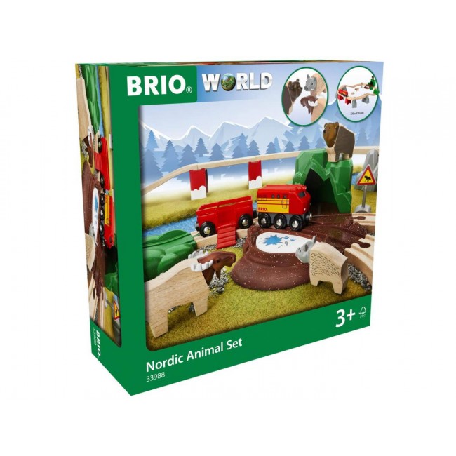 Kolejka ze Zwierzętami BRIO World - Nordic