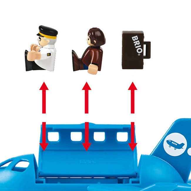 Drewniany Samolot Pasażerski BRIO World