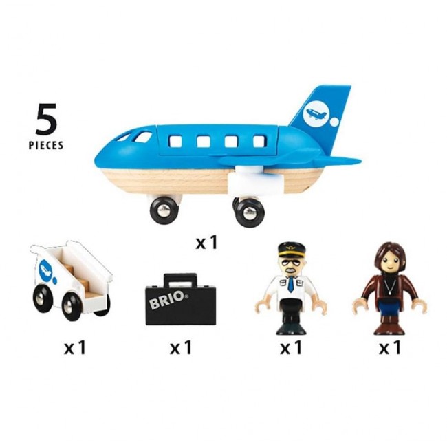 Drewniany Samolot Pasażerski BRIO World