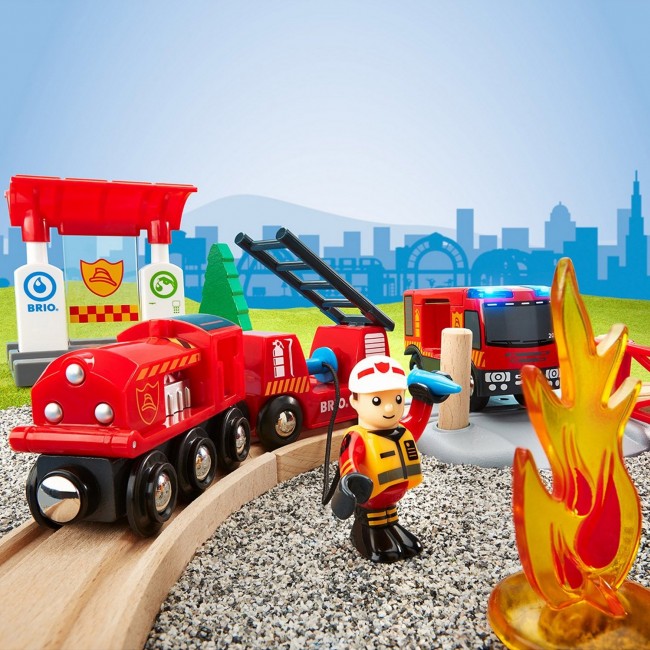 Zestaw Kolejka Straż Pożarna BRIO World