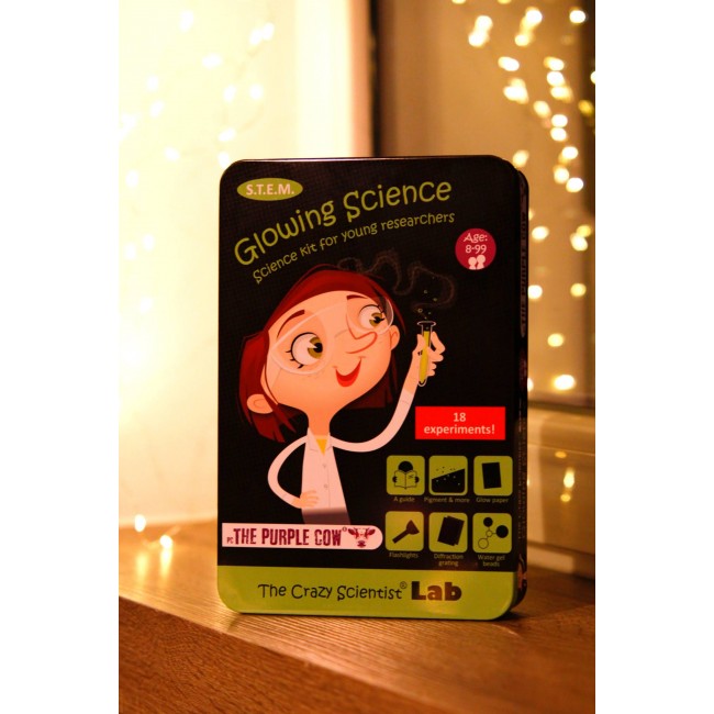 Zestaw do robienia eksperymentów The Purple Cow - Świecące w Ciemności