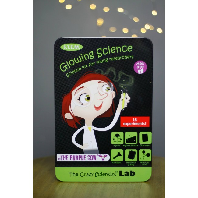 Zestaw do robienia eksperymentów The Purple Cow - Świecące w Ciemności