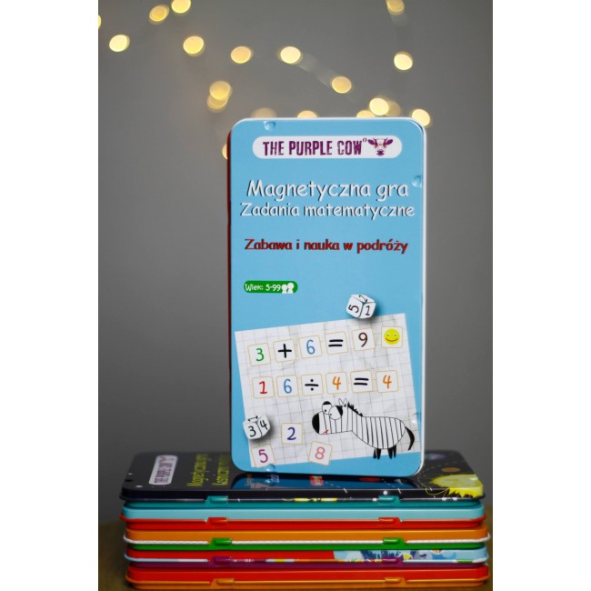 Podróżna gra magnetyczna The Purple Cow - Zadania matematyczne