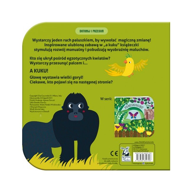 Książka "Dotknij i przesuń. Kto mieszka w dżungli?" Kapitan Nauka