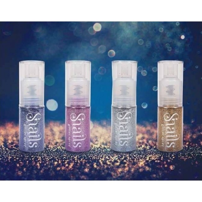 Brokat do ciała i włosów w sprayu Snails - Light violet