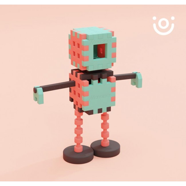Klocki Mini Waffle Marioinex - 71 elementów Konstruktor Expert