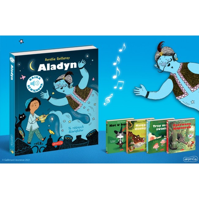 Książka "Alladyn. Bajka dźwiękowa" wydawnictwo Harperkids