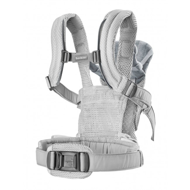 Nosidełko BABYBJORN Harmony 3D Mesh - Srebrny