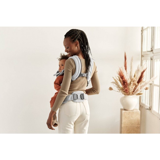 Nosidełko BABYBJORN Harmony 3D Mesh - Srebrny