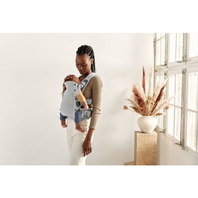 Nosidełko BABYBJORN Harmony 3D Mesh - Srebrny