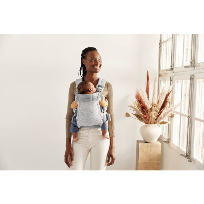 Nosidełko BABYBJORN Harmony 3D Mesh - Srebrny