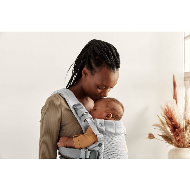 Nosidełko BABYBJORN Harmony 3D Mesh - Srebrny