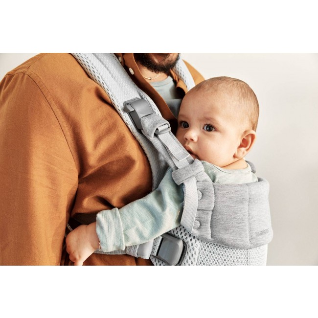 Nosidełko BABYBJORN Harmony 3D Mesh - Srebrny