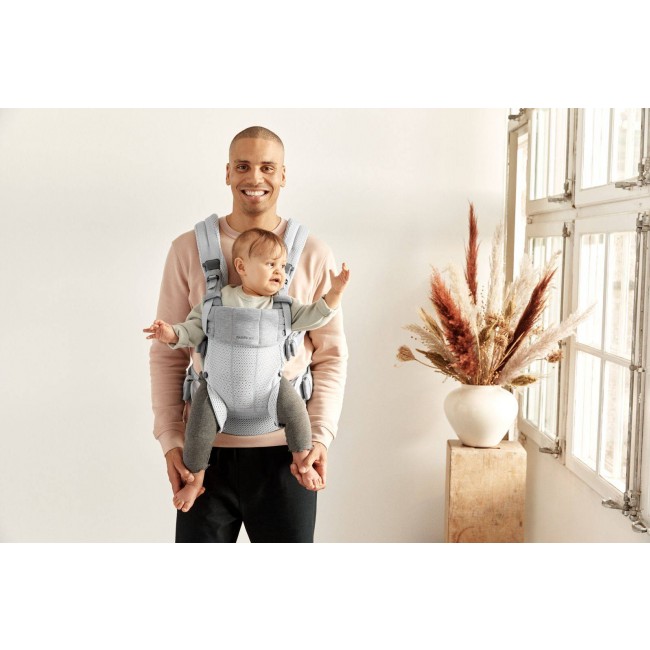 Nosidełko BABYBJORN Harmony 3D Mesh - Srebrny