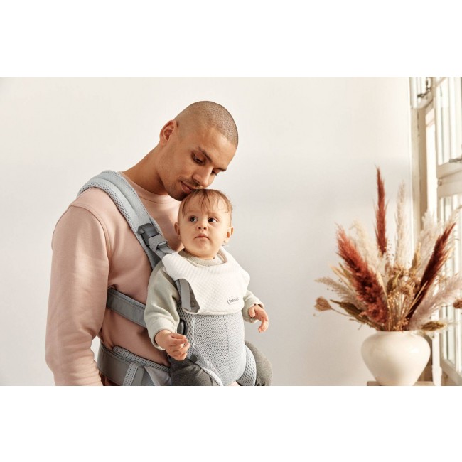 Nosidełko BABYBJORN Harmony 3D Mesh - Srebrny