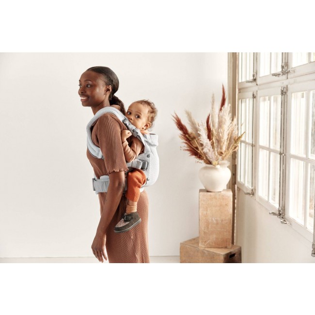 Nosidełko BABYBJORN Harmony 3D Mesh - Srebrny