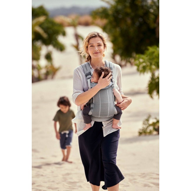 Nosidełko BABYBJORN Harmony 3D Mesh - Srebrny