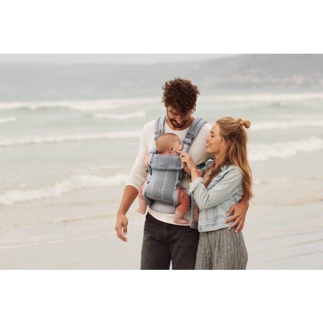 Nosidełko BABYBJORN Harmony 3D Mesh - Srebrny