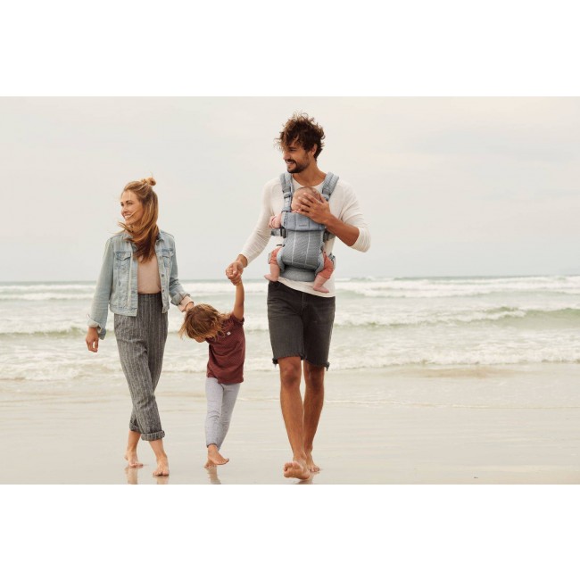 Nosidełko BABYBJORN Harmony 3D Mesh - Srebrny