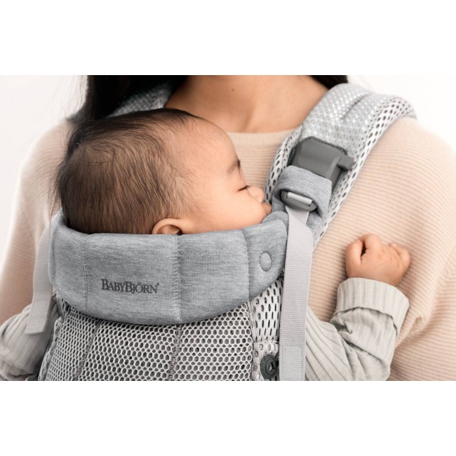 Nosidełko BABYBJORN Harmony 3D Mesh - Srebrny