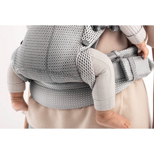 Nosidełko BABYBJORN Harmony 3D Mesh - Srebrny