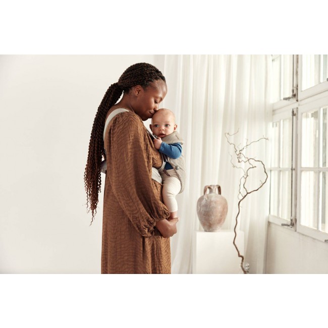 Nosidełko BABYBJORN MINI 3D Mesh - Szary Beż