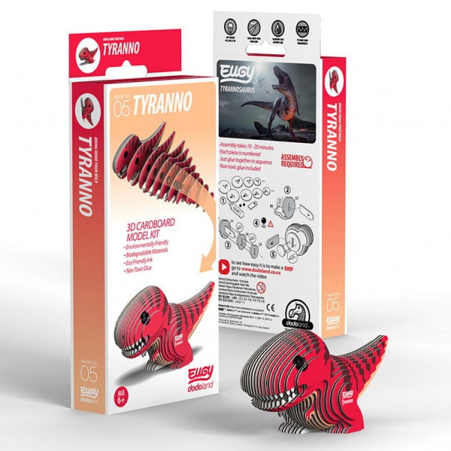 Eko Układanka 3D Eugy - Dinozaur Tyranno