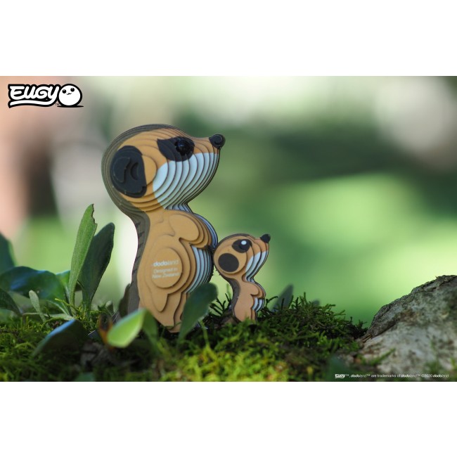Eko Układanka 3D Eugy - Surykatka