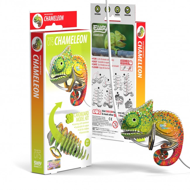 Eko Układanka 3D Eugy - Kameleon