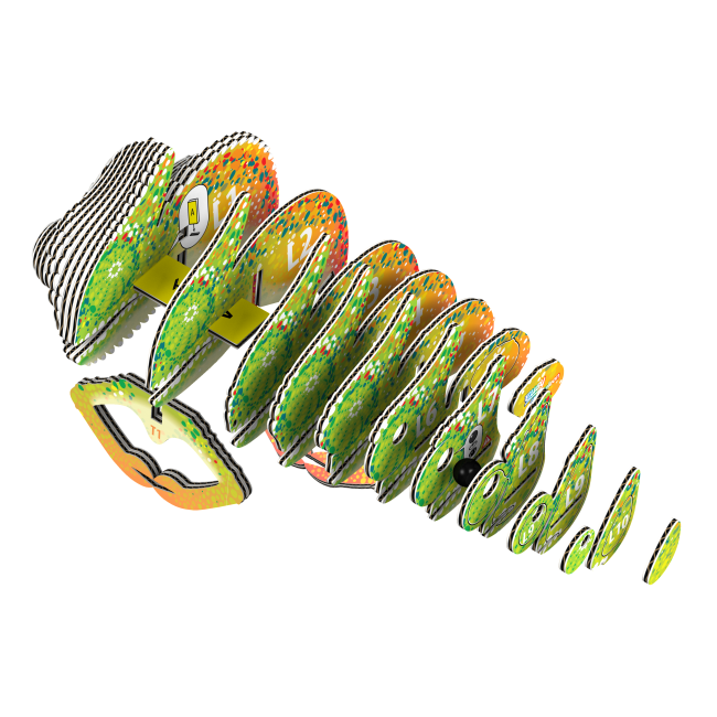 Eko Układanka 3D Eugy - Kameleon