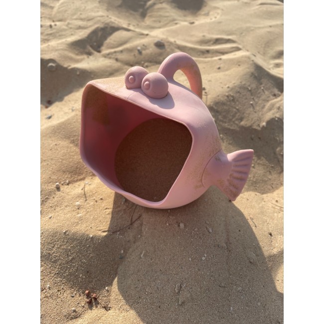 Silikonowy Czerpak Rozdymka Scrunch - Koralowy