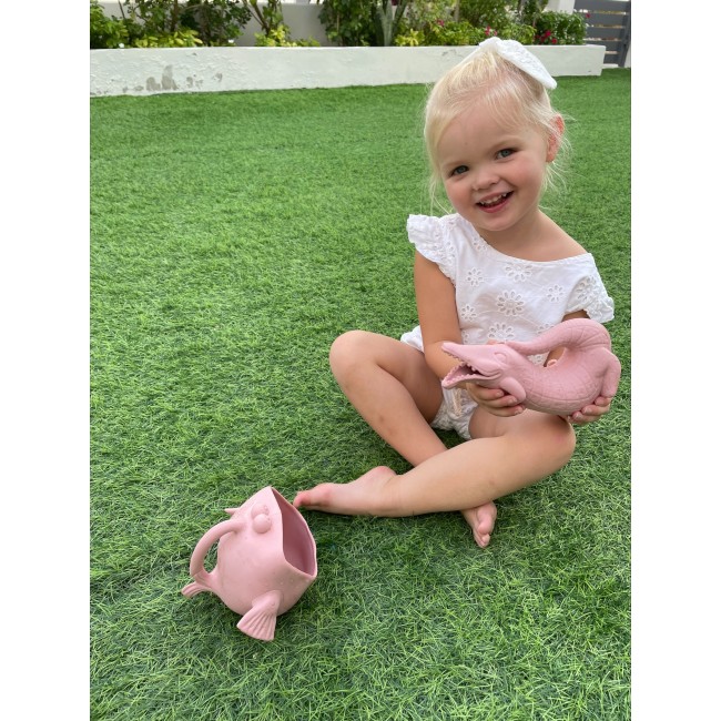 Silikonowy Czerpak Rozdymka Scrunch - Koralowy