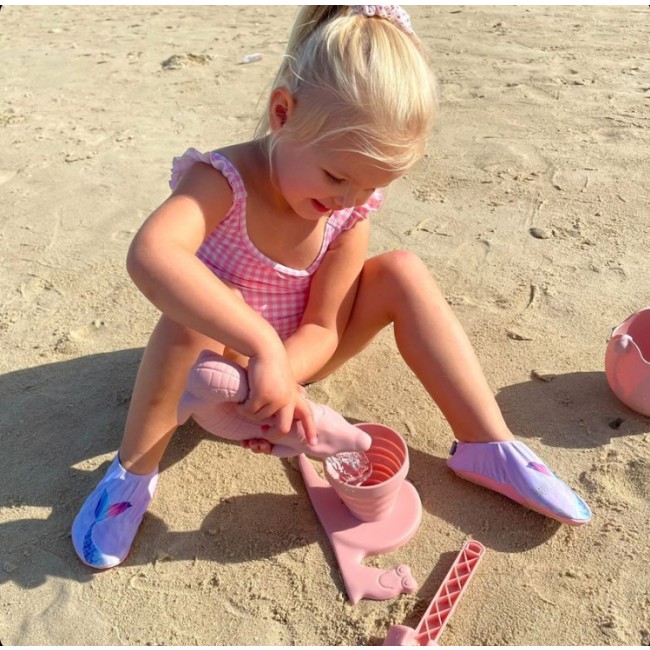 Silikonowa Konewka Krokodyl Scrunch - Szałwiowy