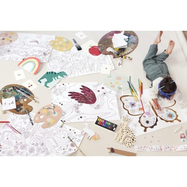 Plakaty - kolorowanki Meri Meri - Dżungla