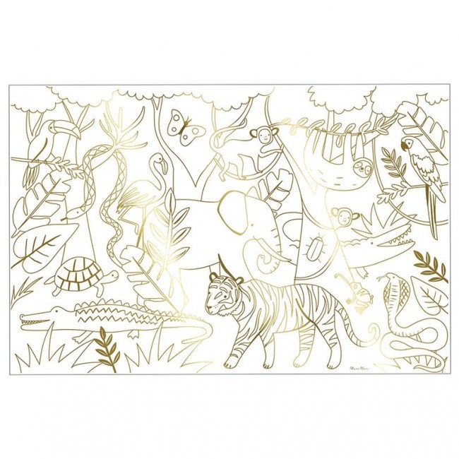 Plakaty - kolorowanki Meri Meri - Dżungla