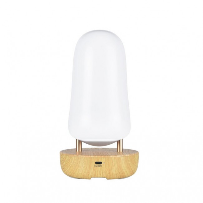 Lampka z głośnikiem Rabbit & Friends - Ptak Maskonur biały