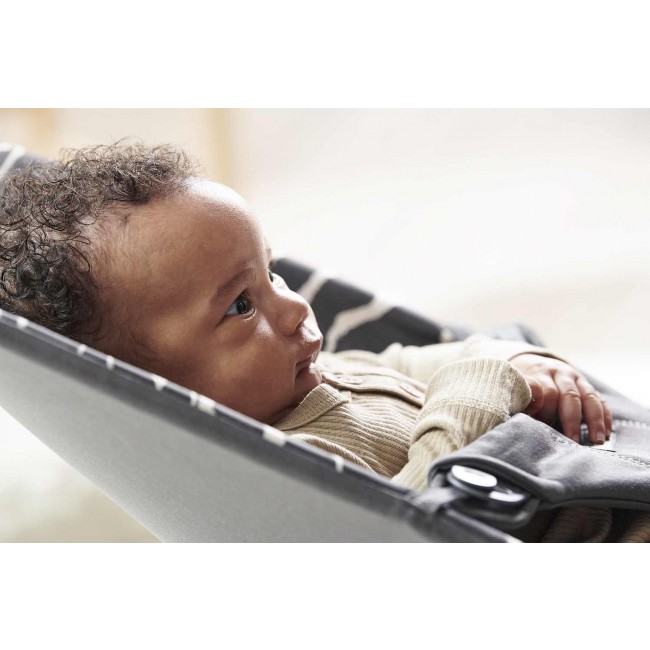 Leżaczek BABYBJORN BLISS COTTON - Antracyt/Landscape Print