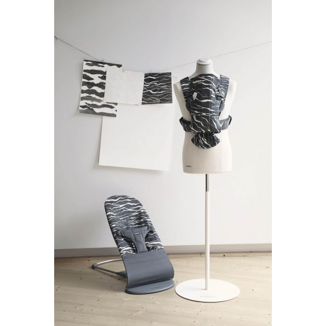 Leżaczek BABYBJORN BLISS COTTON - Antracyt/Landscape Print