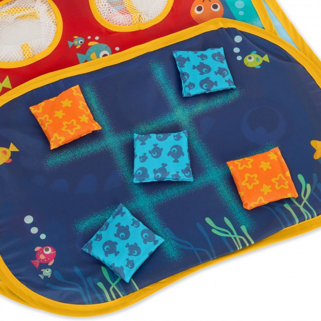 Gra zręcznościowa 3w1 - woreczki z grochem B. Toys - Toss ‘n’ Score