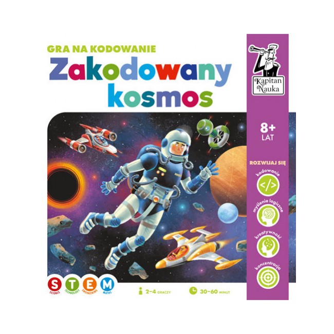 Gra na kodowanie Kapitan Nauka - Zakodowany kosmos
