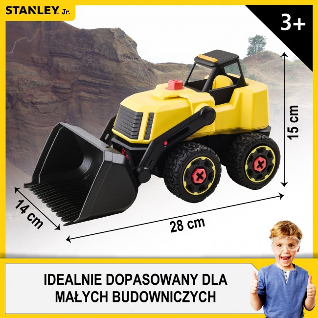 Koparka XL dla dzieci Stanley Jr. do złożenia