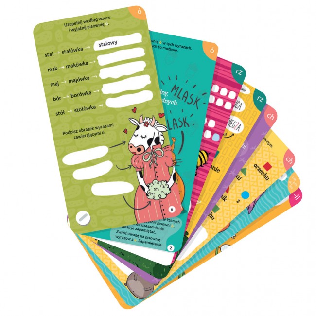 Karty Edukacyjne dla dzieci Xplore Team - Zakręcona ortografia 7-12 lat