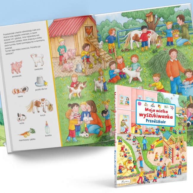 Książka "Moja wielka wyszukiwanka. Przedszkole" wydawnictwo Papilon