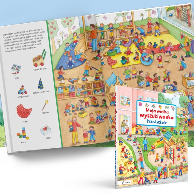 Książka "Moja wielka wyszukiwanka. Przedszkole" wydawnictwo Papilon