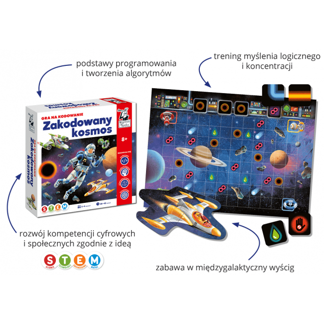 Gra na kodowanie Kapitan Nauka - Zakodowany kosmos