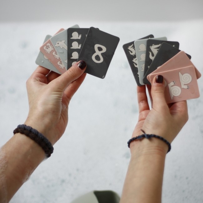 Silikonowe karty do gry Scrunch - Pudrowy Róż