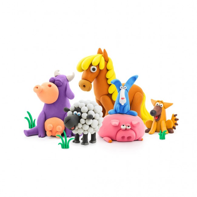 Masa plastyczna Hey Clay - zestaw Zwierzęta