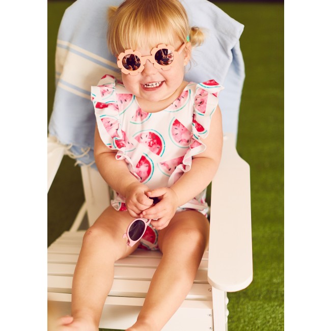 Okularki przeciwsłoneczne z polaryzacją Blue Series Babiators od 0 do 2 lat - Flower Child