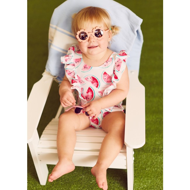 Okularki przeciwsłoneczne z polaryzacją Blue Series Babiators od 0 do 2 lat - Flower Child