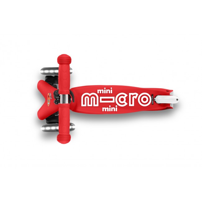 Hulajnoga trzykołowa Mini Micro Deluxe LED ze świecącymi kółkami - Red